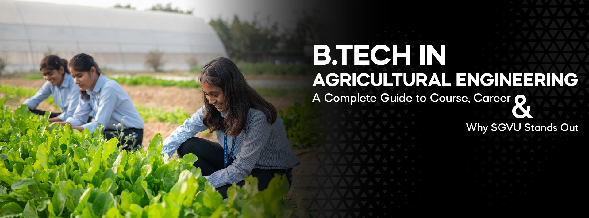 B.Tech in Agricultural Engineering: A Complete Guide to Course, Career, and Why SGVU Stands Out