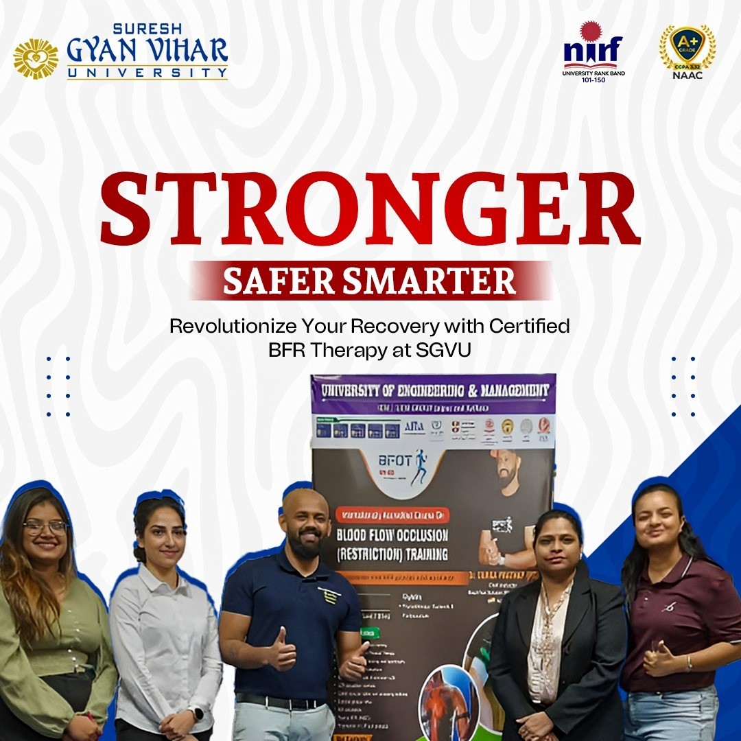 Certified BFR Therapy at SGVU | Smarter Physiotherapy